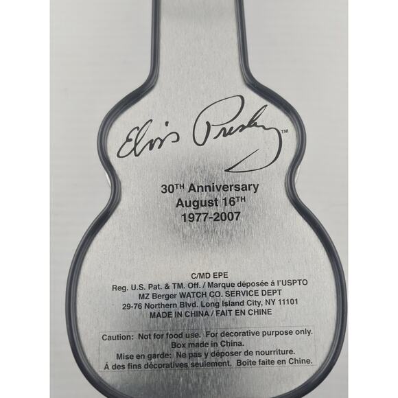 2007 NOS Elvis Presley 30th Anniversary Commemorative Wrist Watch In Guitar Tin main image 5